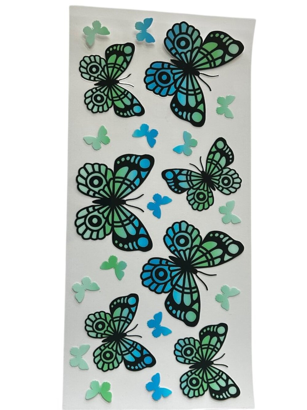 Blue Green Butterfly Cup Wrap | Tumbler Wrap Add On